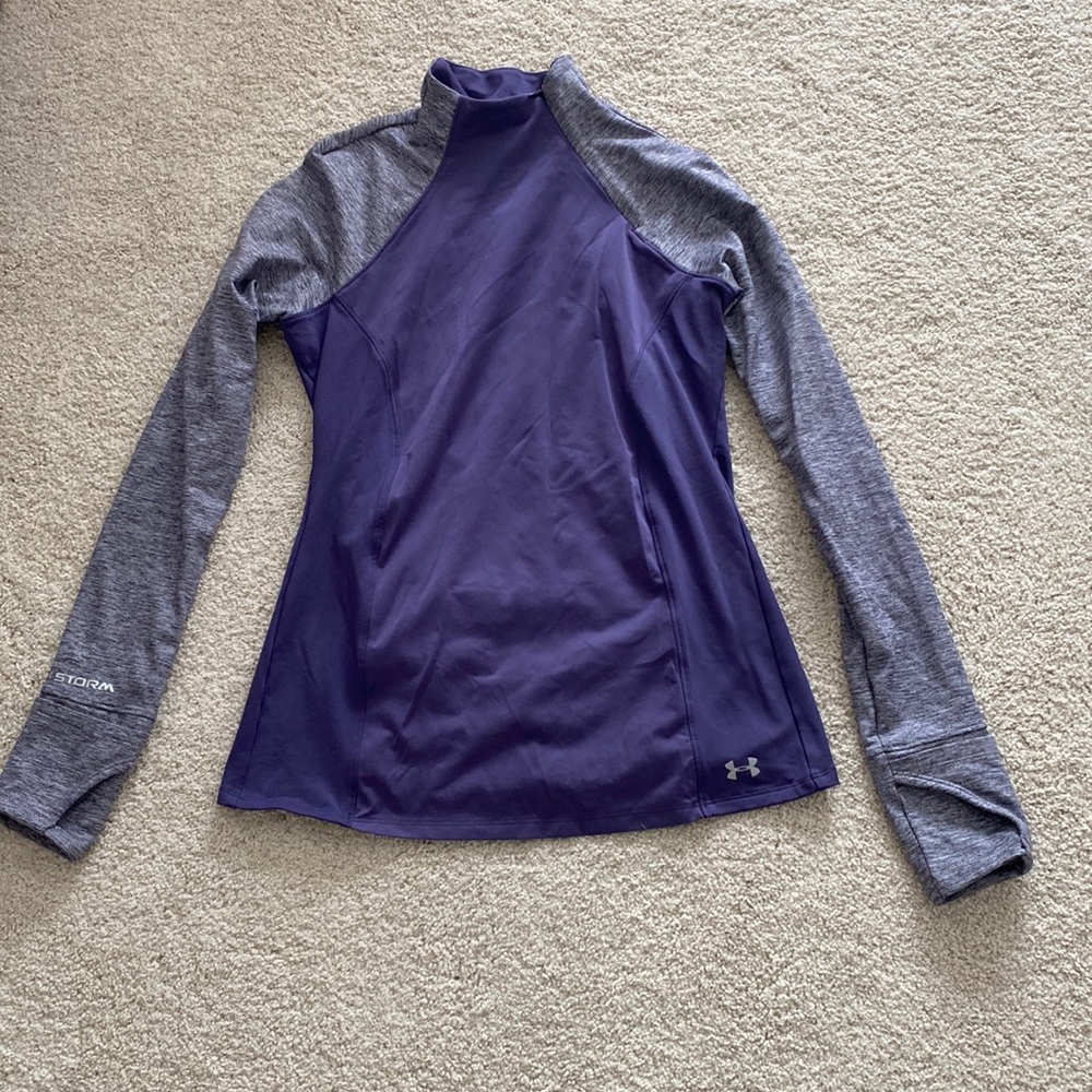Under Armour Purple Athletic Pullover Size S